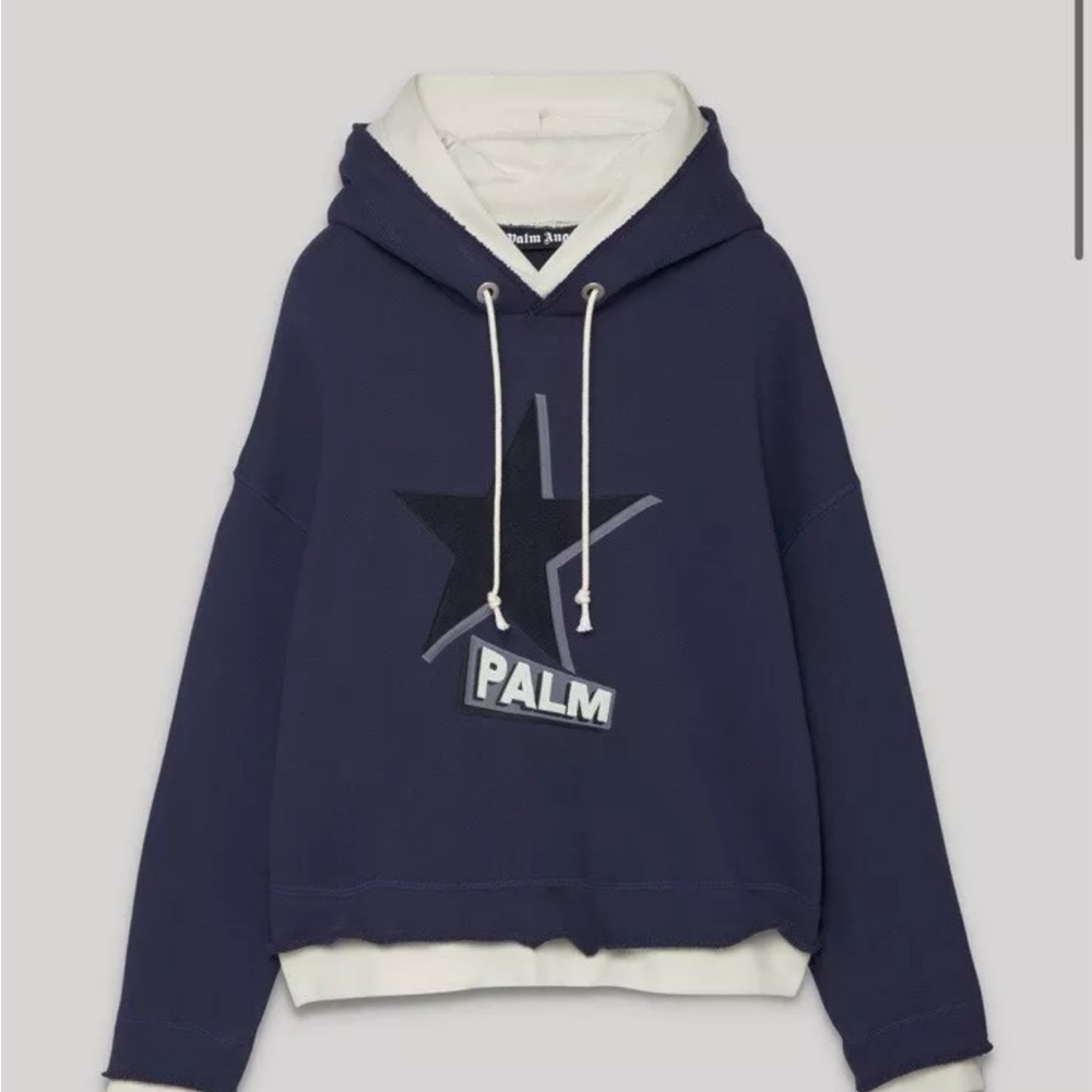 RARE 2 Palm Angels Double Layered Rockstar Hoodie and Ecru Eyes Hoodie